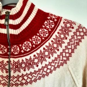 Classic Holiday Zip Up Sweater